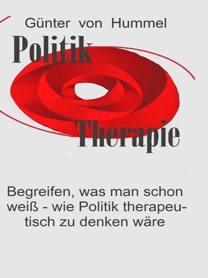 cover image of Politik / Therapie